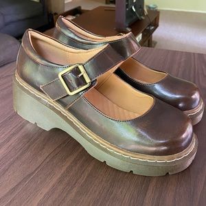 Meizudongli brown Mary Jane shoes